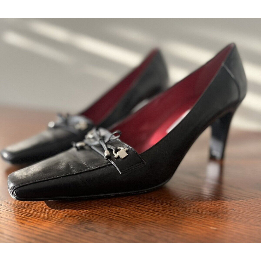 Carlo Alberto Shoes Women's Size 9M Black Leather Upper & Soles Made in Italy